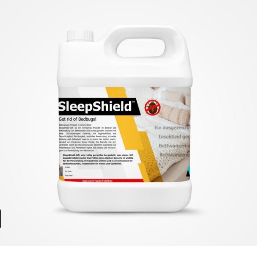سم  عمده مخصوص کشتن حشره ساس 4 لیتری عمده اسلیپ شیلد sleep shield ارسال رایگان به همراه سمپاش سر نوشابه ای