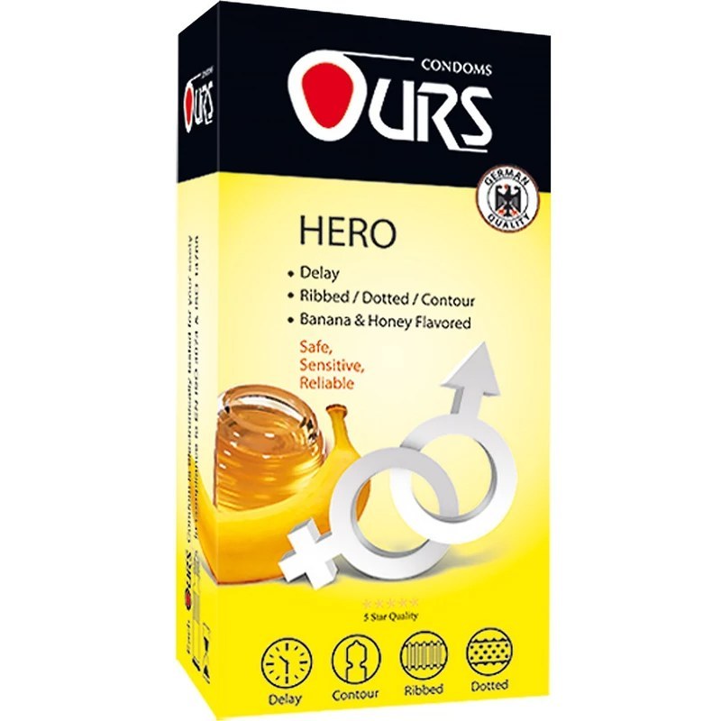 کاندوم تاخیری خاردار اورز 12 عددی موز و عسل Hero