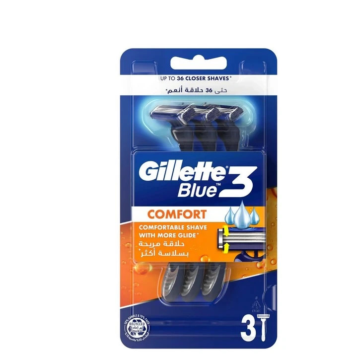تیغ ژیلت Blue 3 اوریجینال - *یک عددی*