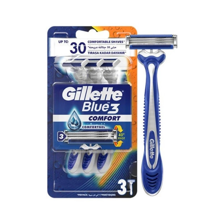 تیغ ژیلت Blue 3 اوریجینال - *یک عددی*