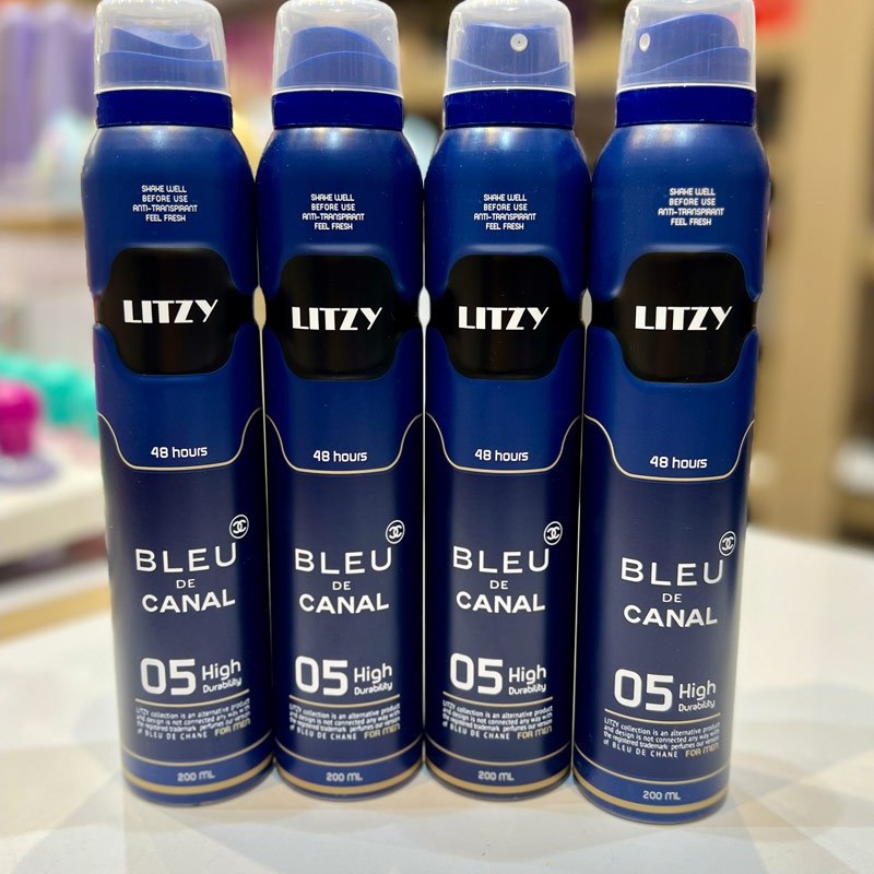 اسپری بدن لیتزی Litzy (200 میل) رایحه بلو چنل - بلو شنل