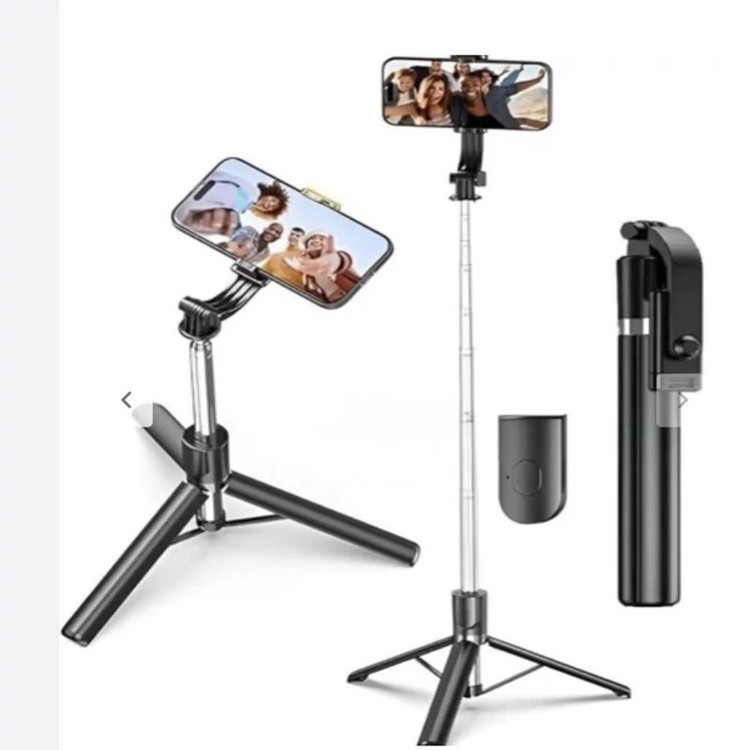 سه پایه سلفی و مونوپاد R1L - Z6 قابلیت تنظیم ارتفاع همراه ریموت بلوتوثی (منوپاد و سه پایه سلفی)