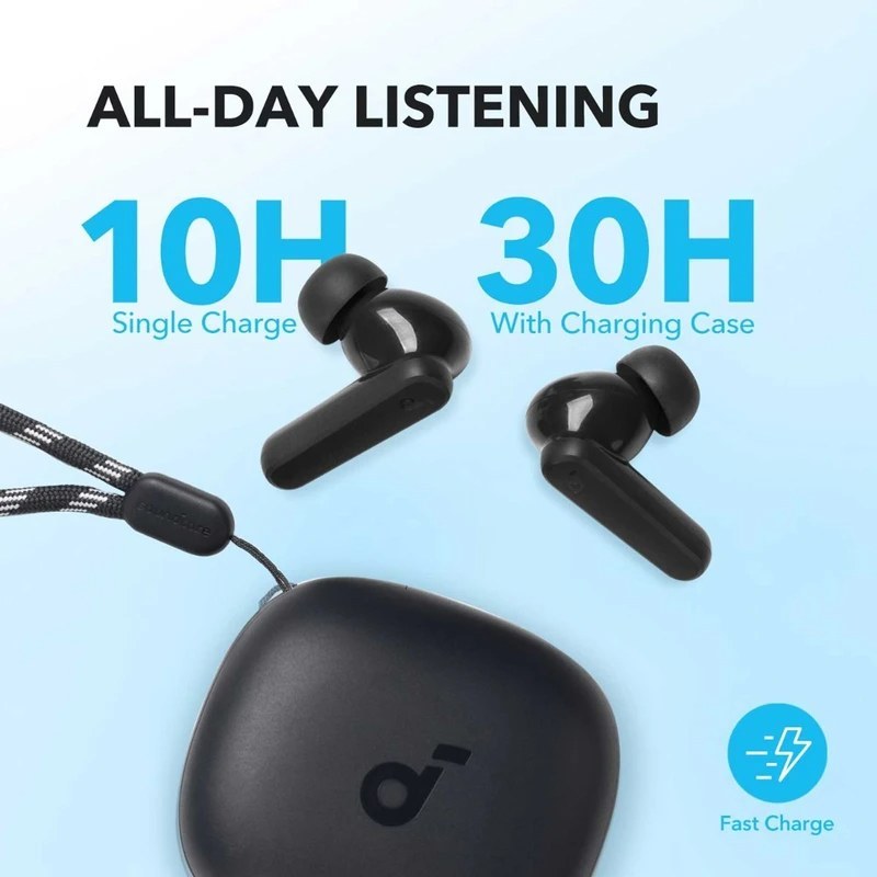 هدفون بلوتوثی انکر مدل SoundCore R50i با نویز کنسلینگ میکروفون، USB Type-C، دارای فناوری AI-Enhanced Ca (سوپر های کپی)