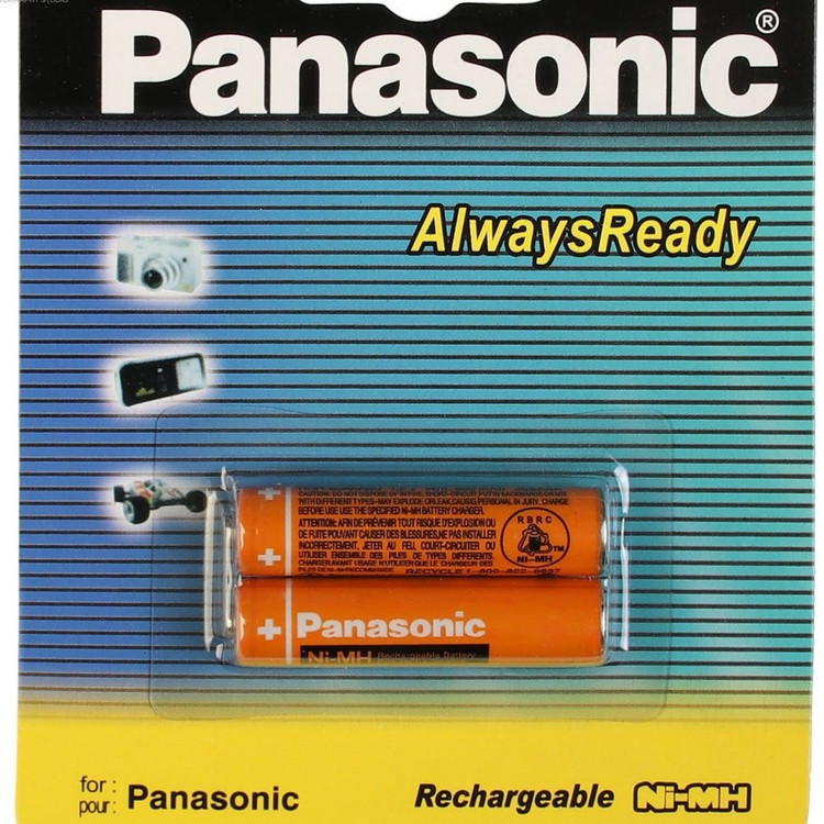 باتری نیم قلمی قابل شارژ پاناسونیک Panasonic دو عددی - ارسال رایگان