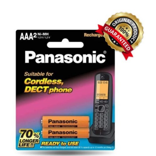باتری نیم قلمی قابل شارژ پاناسونیک Panasonic دو عددی