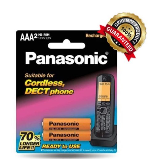 باتری قابل شارژ نیم قلمی پاناسونیک Panasonic دو عددی