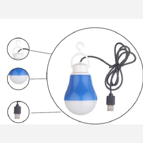 چراغ آویز اضطراری LED USB مدل لامپ سیم دار 5 وات یو اس بی