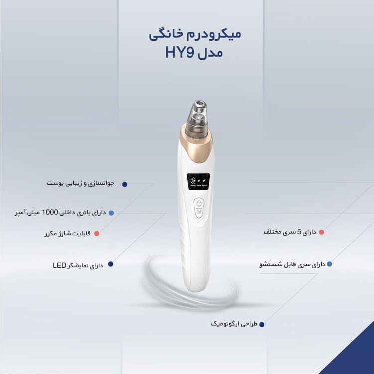 میکرودرم خانگی با فیلتر و 5 عدد سری - ارسال رایگان