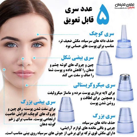 میکرودرم خانگی با فیلتر و 5 عدد سری میکرو کریستال