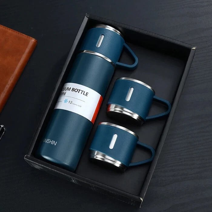 فلاکس سه کاپ سه لیوانه نیم لیتری مدل Vacuum Flask