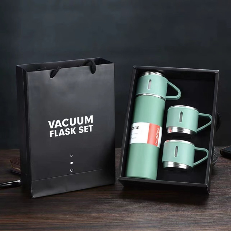 فلاکس سه کاپ سه لیوانه نیم لیتری مدل Vacuum Flask
