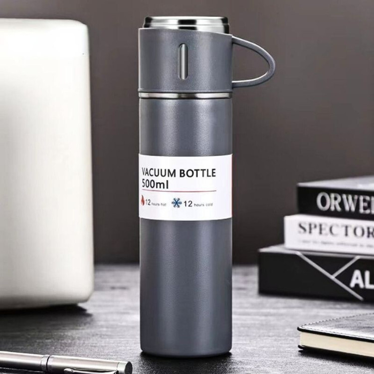 فلاکس سه کاپ سه لیوانه نیم لیتری مدل Vacuum Flask