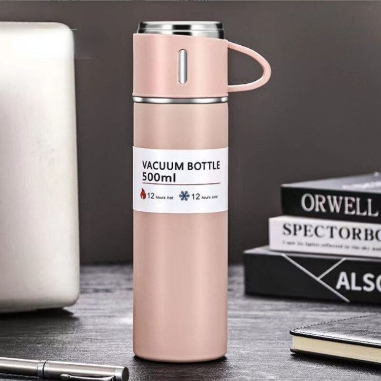 فلاکس سه کاپ سه لیوانه نیم لیتری مدل Vacuum Flask