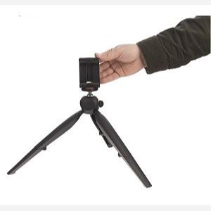 سه پایه گوشی موبایل، دوربین، رینگ لایت دارای پایه های جمع شونده جهت تنظیم D909 Unimat (اصلی)