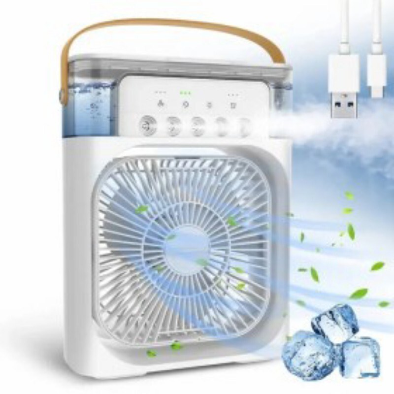 کولر رومیزی قابل حمل خنک کننده و مرطوب کننده هوا کولر رومیزی بخور دار سرد مینی کولر کولر بخور دار
