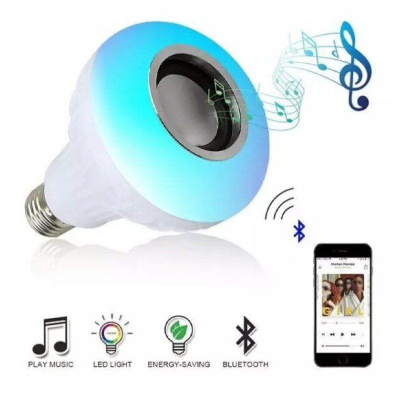چراغ رقص نور موزیکال. هم چراغ هم اسپیکر هم رقص نور LED Music Bulb