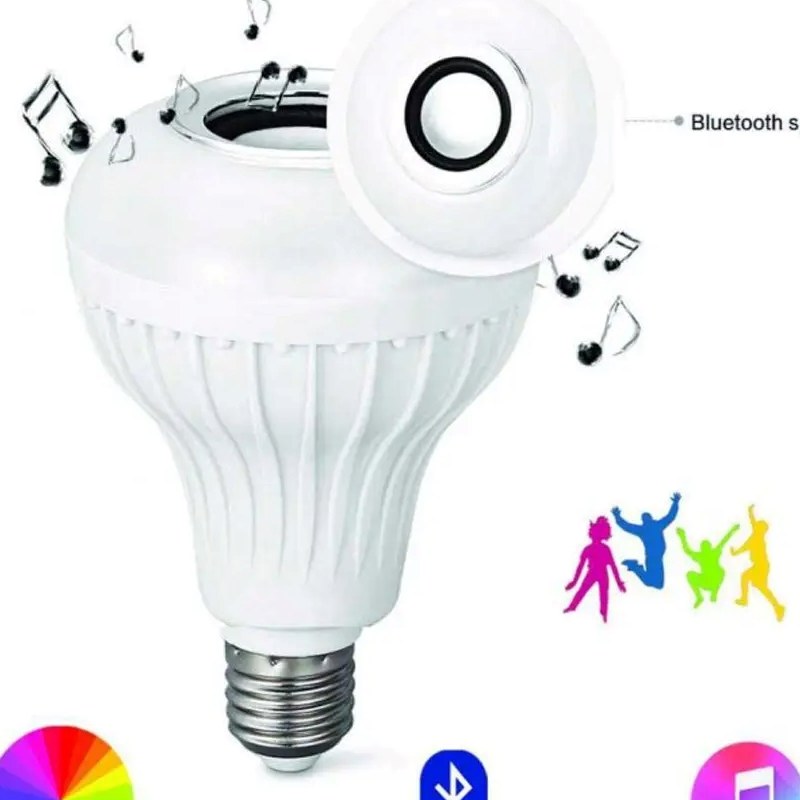 چراغ رقص نور موزیکال. هم چراغ هم اسپیکر هم رقص نور LED Music Bulb - ارسال رایگان