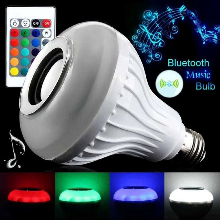 چراغ رقص نور موزیکال. هم چراغ هم اسپیکر هم رقص نور LED Music Bulb - ارسال رایگان