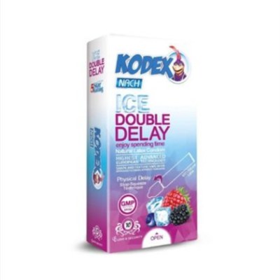 کاندوم دبل دیلی آیس ناج کدکس مدل ice double delay بسته 10عددی