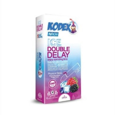 کاندوم دبل دیلی آیس ناج کدکس مدل ice double delay بسته 10عددی