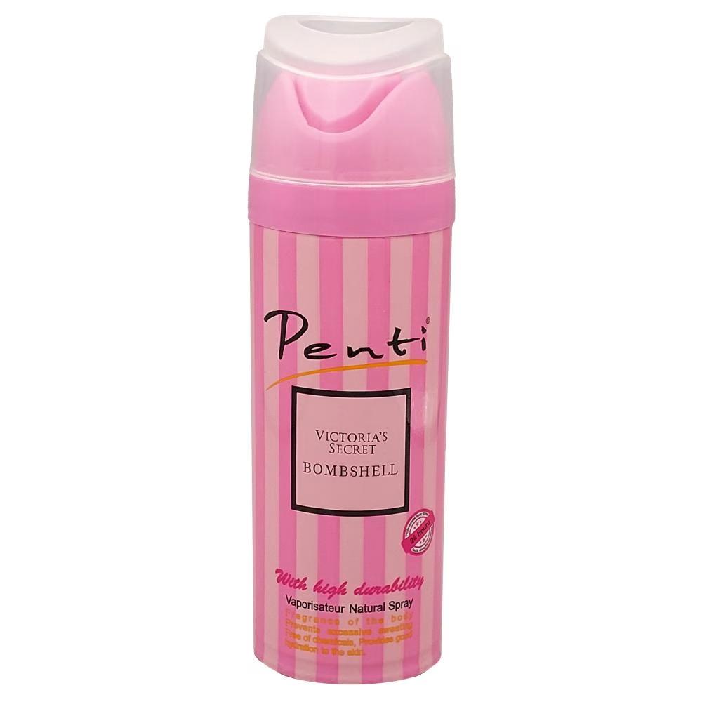 اسپری ضدتعریق زنانه پنتی مدل Victoriasecret bombshell حجم 200 میلی لیتر