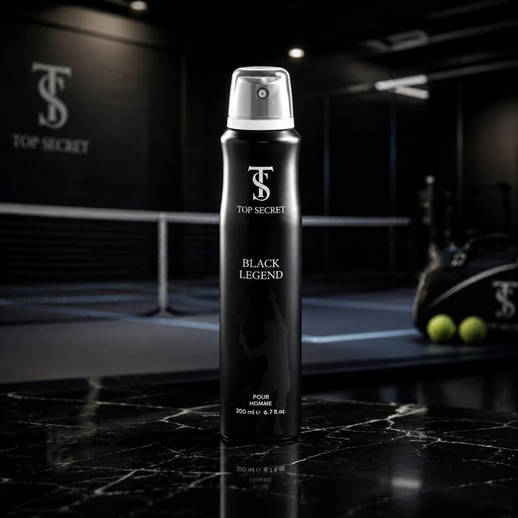 اسپری ضدتعریق مردانه تاپ سکرت مدل Black Legend حجم 200 میلی لیتر