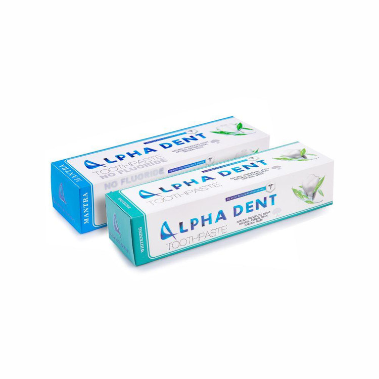 خمیر دندان آلفادنت مدل Mantra و whiteningحجم 75 میلی لیتر