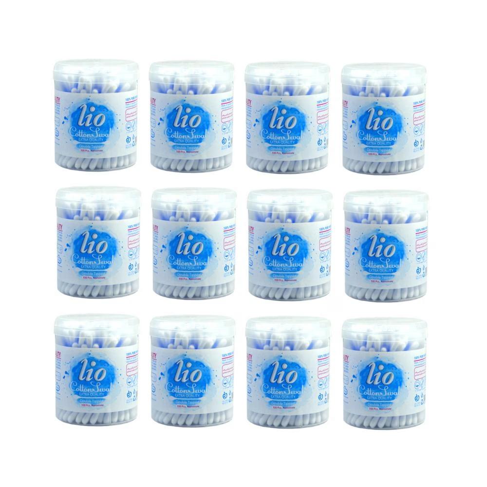 گوش پاک کن لیو مدل Cottone sulalمجموعه 12 عددی