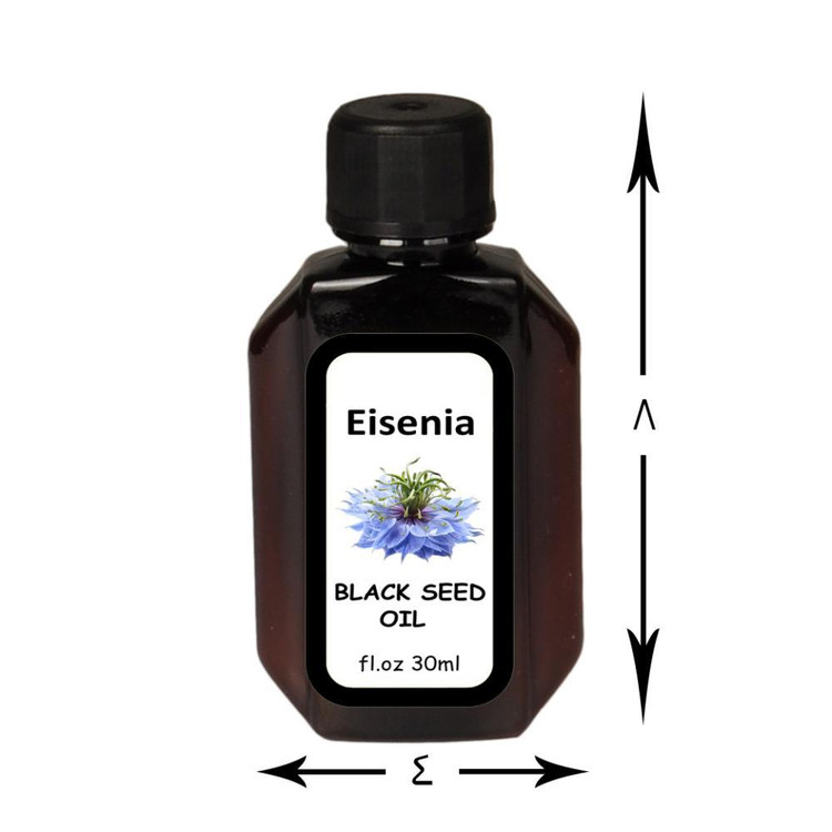 روغن بدن آیزینیا مدل سیاهدانه حجم 30 میلی لیتر