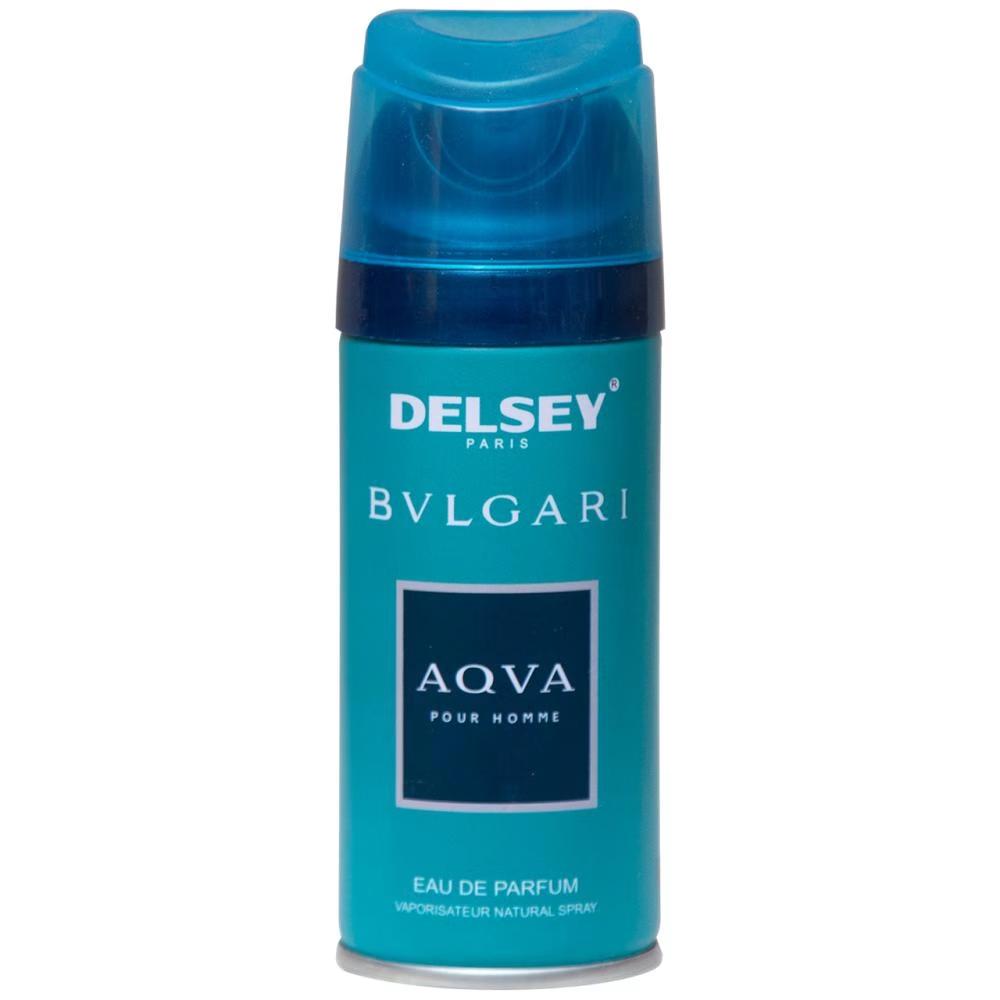 اسپری خوشبو کننده بدن مردانه دلسی مدل Bvlgari Aqva حجم 150 میلی لیتر