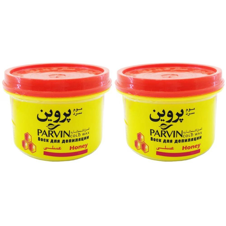 موم سرد پروین مدل Honey حجم 750 گرم بسته 2 عددی