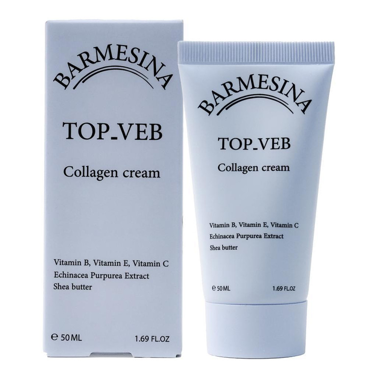 کرم مرطوب کننده و آبرسان بارمسینا مدل TOP-VEB حجم 50 میلی لیتر