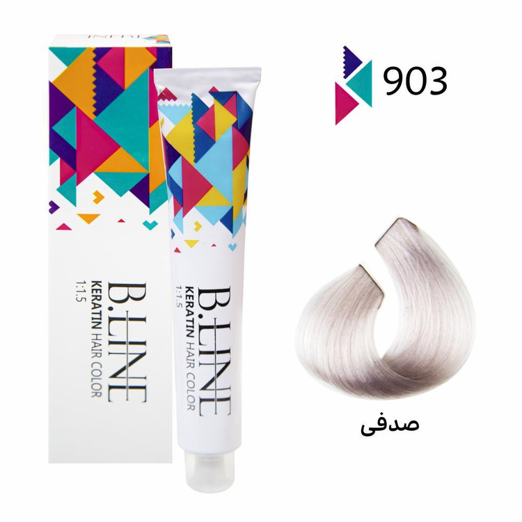 رنگ مو بی لاین شماره 903 حجم 100 میلی لیتر رنگ صدفی