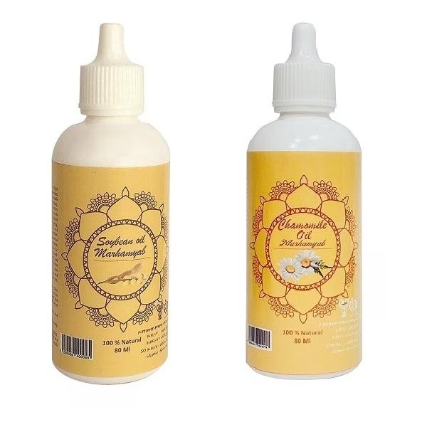 روغن بدن مرهم یاب مدل بابونه و سویا حجم 80 میلی لیتر مجموعه 2 عددی