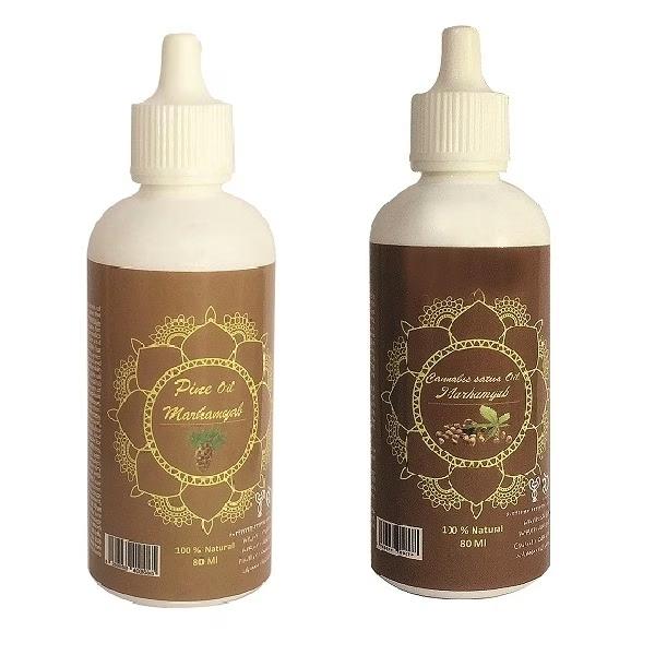 روغن بدن و صورت مرهم یاب مدل شاهدانه و کاج حجم 80 میلی لیتر مجموعه 2 عددی