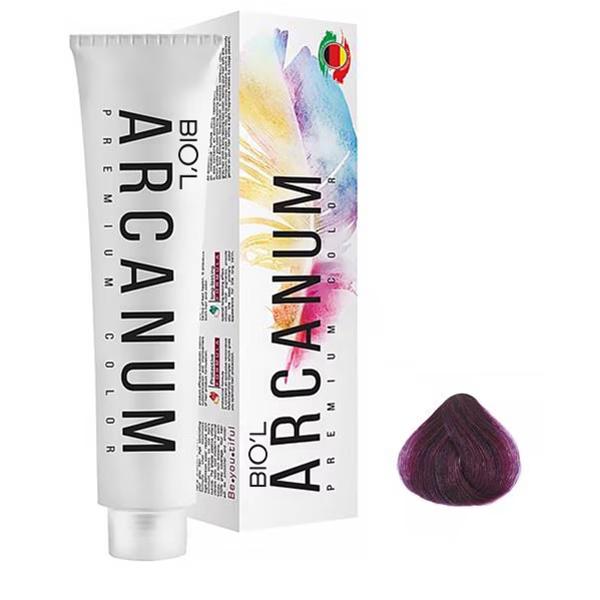 رنگ مو بیول مدل Arcanum شماره 7.22 حجم 100 میلی لیتر رنگ بادمجانی متوسط