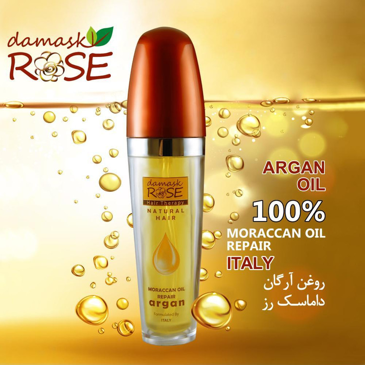 روغن مو داماسک رُز مدل آرگان حجم 60 میلی لیتر