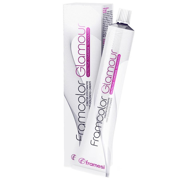 رنگ مو فرامسی مدل Framcolor Glamour شماره 7.64 حجم 100 میلی لیتر رنگ بلوند شکلاتی شیری متوسط