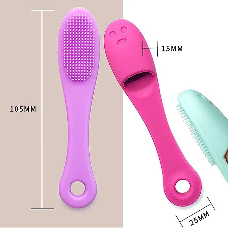 برس سیلیکونی پاکسازی و ماساژ صورت مدل انگشتی بسته 4 عددی