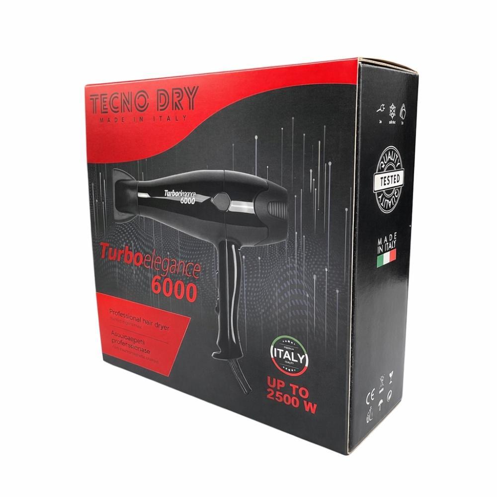 سشوار حرفه ای 2500 وات تکنو درای مدل Turbo Elegance 6000