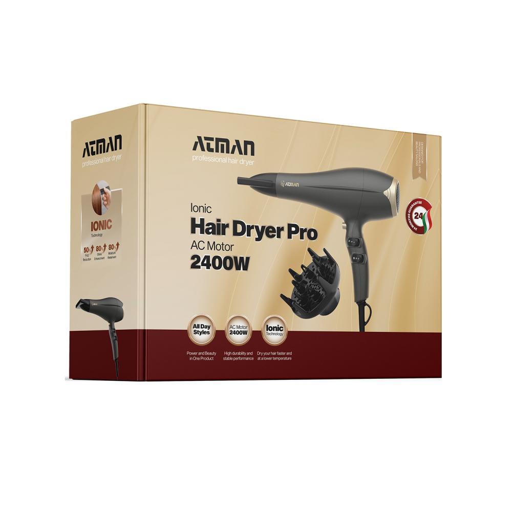 سشوار حرفه ای 2400 وات آتمن مدل BY-538