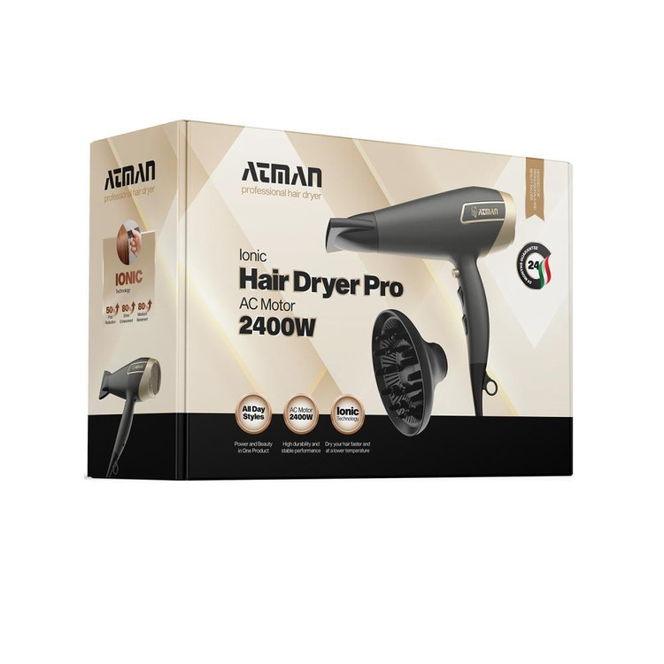 سشوار حرفه ای 2400 وات آتمن مدل BY-5962