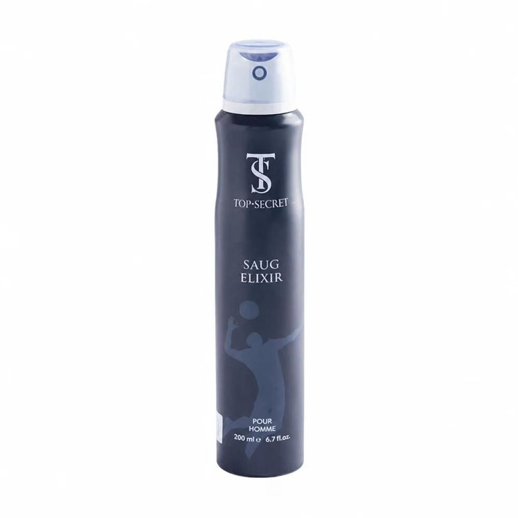 اسپری ضدتعریق مردانه تاپ سکرت مدل Saug Elixir حجم 200 میلی لیتر