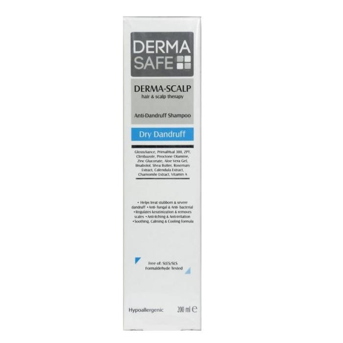 شامپو ضدشوره مو درماسیف مدل DERMA-SCALP حجم 200 میلی لیتر
