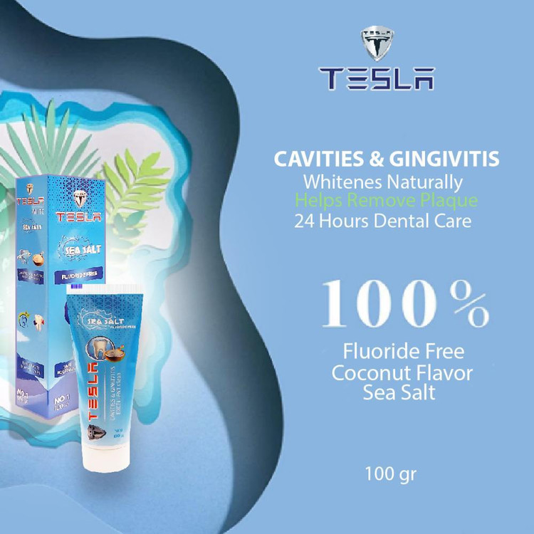 خمیر دندان تسلا مدل Sea Salt وزن 100 گرم