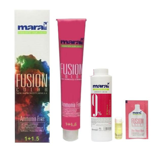 کیت رنگ مو مارال مدل Fusion شماره 5.313 حجم 100 میلی لیتر رنگ زیتونی ماشی