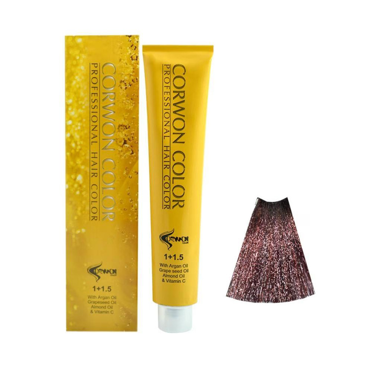 رنگ مو کرون شماره 6.55 حجم 100 میلی لیتر رنگ ماهاگونی متوسط