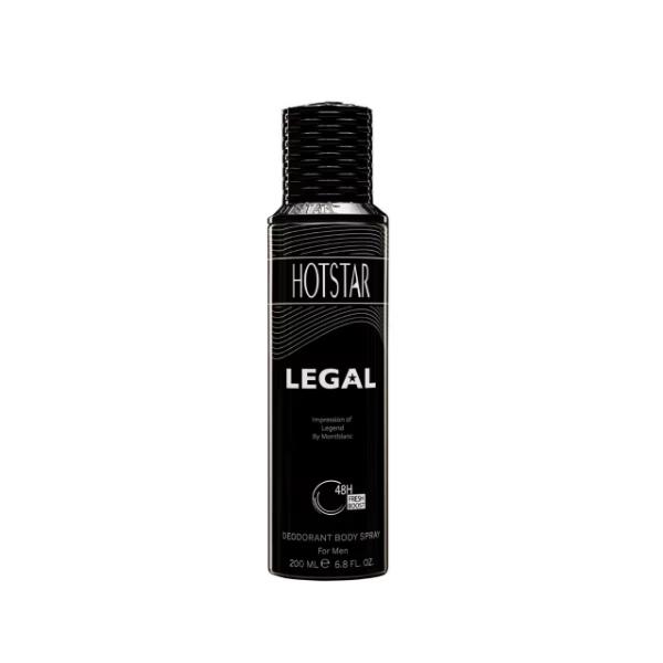 اسپری دئودورانت مردانه هات استار مدل Legal حجم 200 میلی لیتر