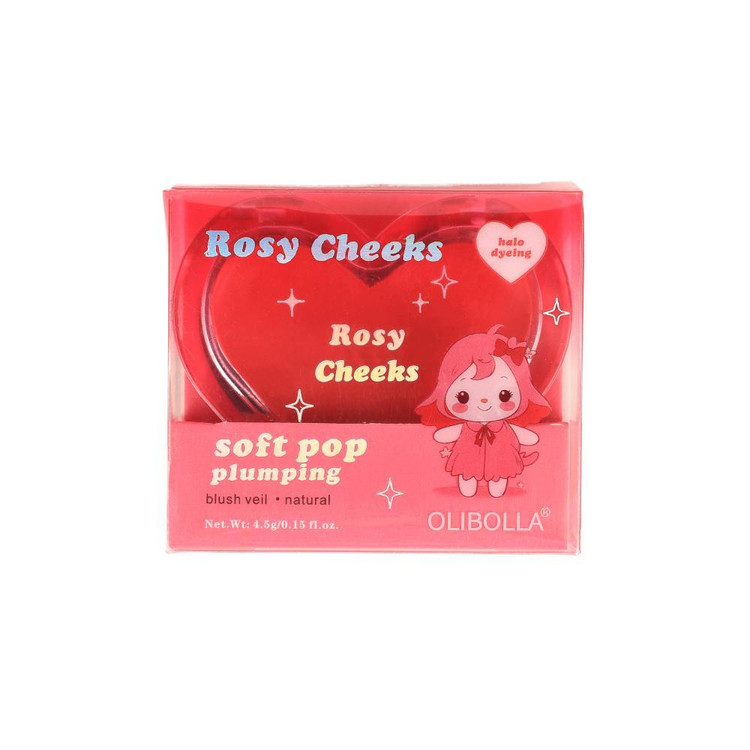 رژ گونه جامد مخملی اولیبولا مدل Rosy Cheeks کد 02