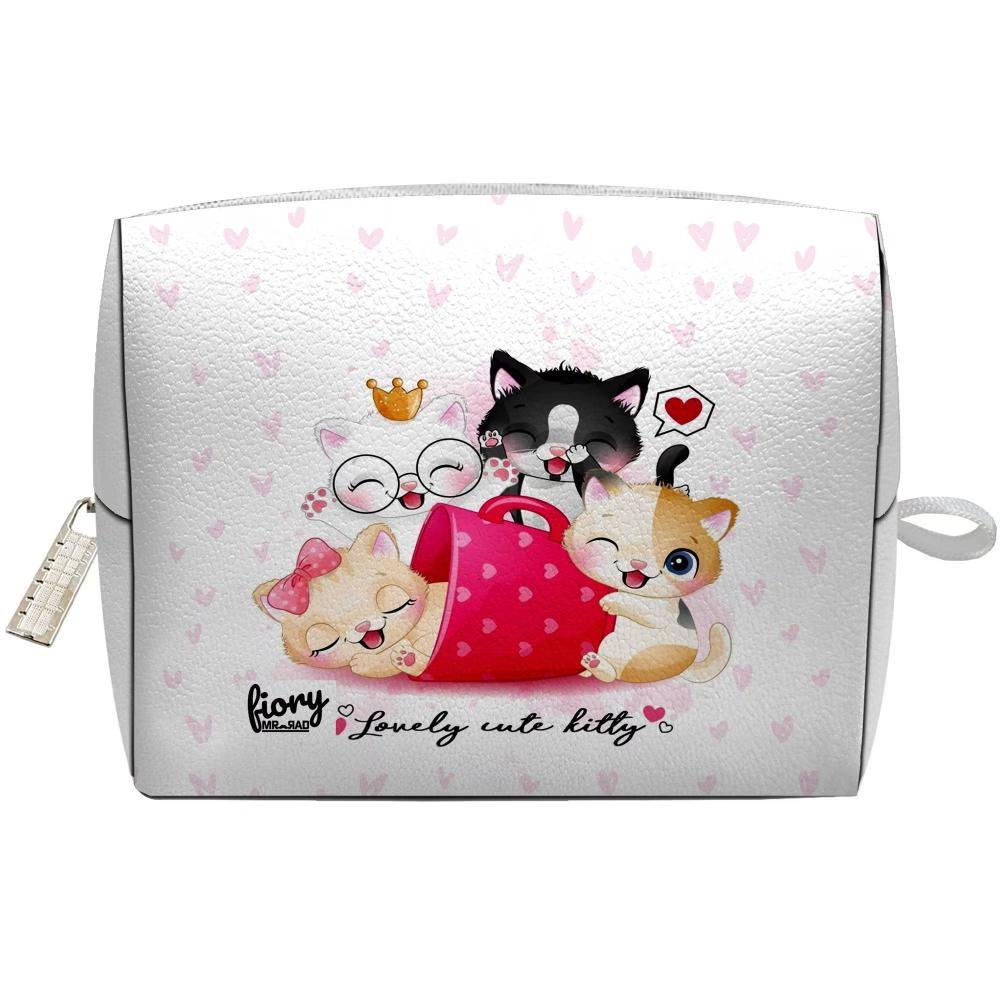 کیف نوار بهداشتی فیوری مدل گربه کیوت طرح lovely کد fiory 2344